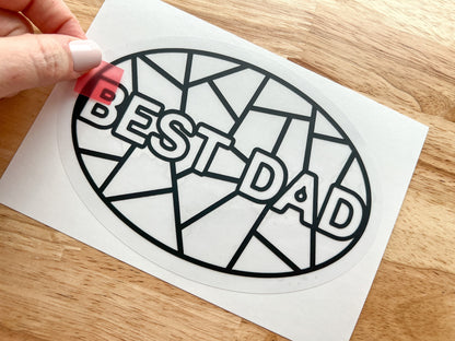 Best Dad Suncatcher Sticker Craft Kit