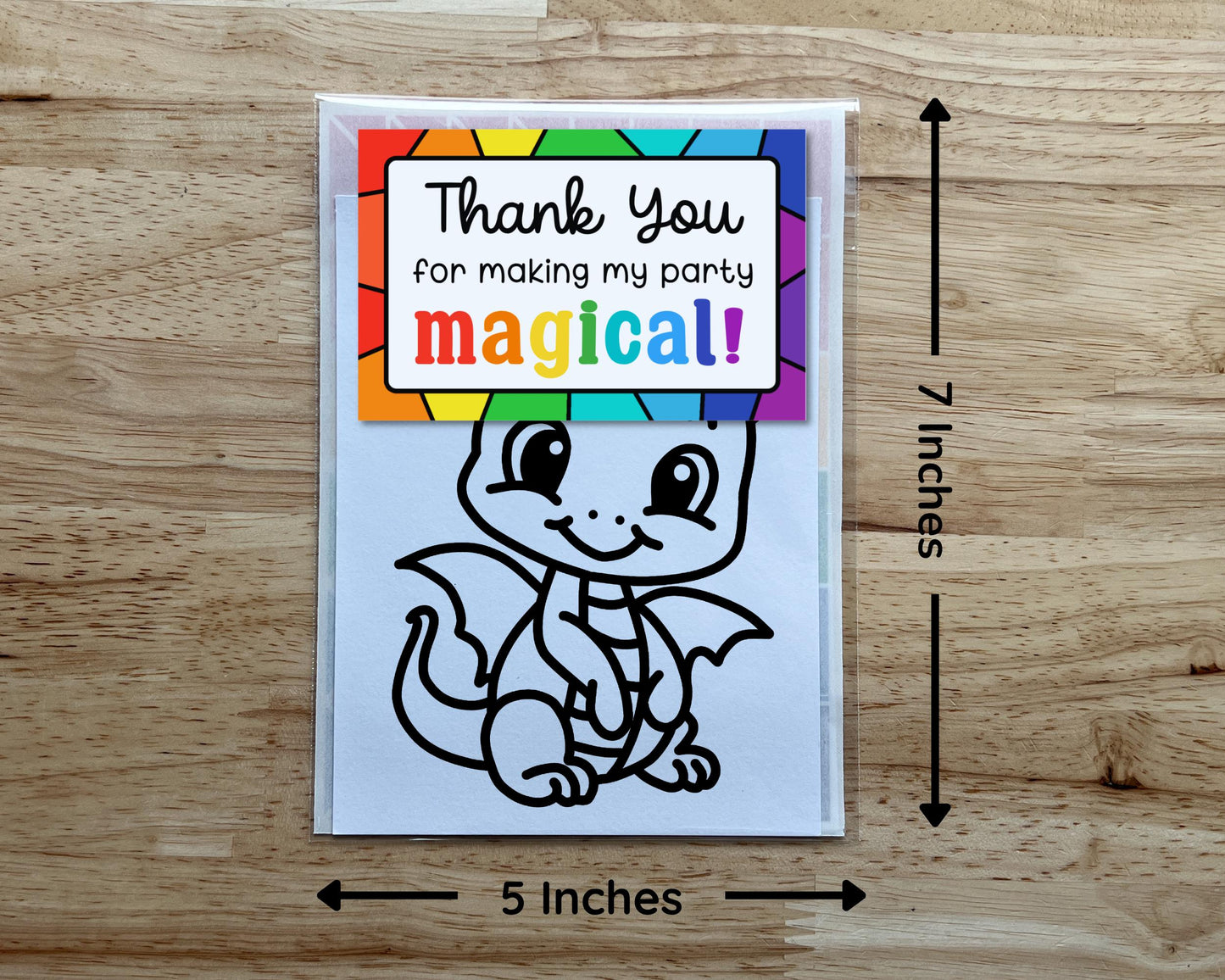 Dragon Suncatcher Craft Party Favor