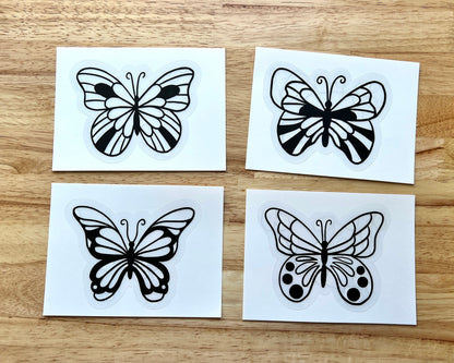 Butterfly Suncatcher Sticker Craft Kit, Set of 4