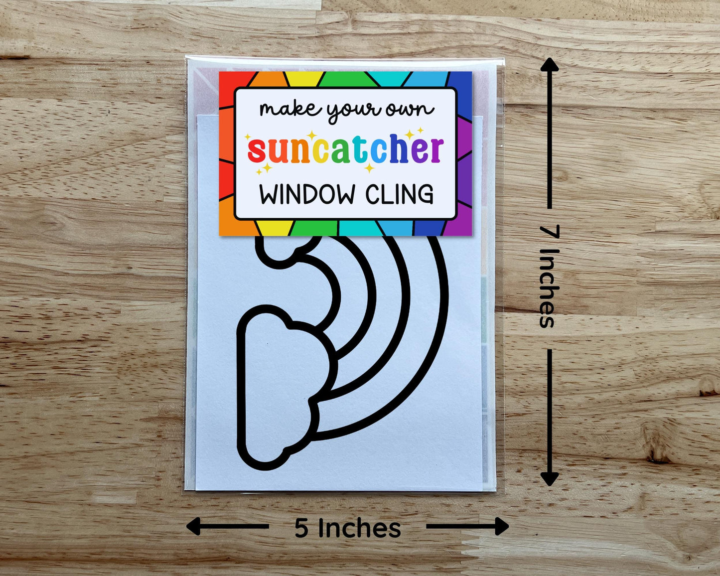 Rainbow Suncatcher Sticker Craft Kit
