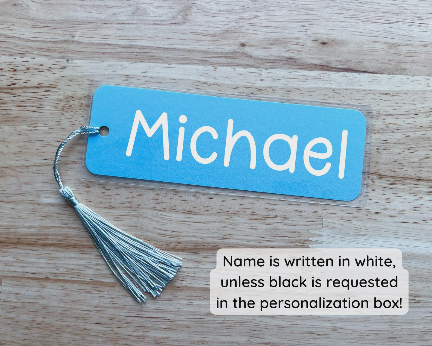 Personalized Rainbow Name Bookmark