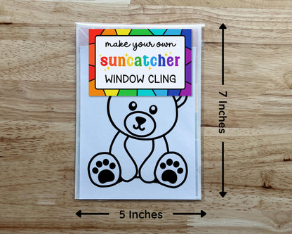 Bear Suncatcher Sticker Craft Kit