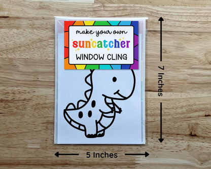 Dinosaur Suncatcher Sticker Craft Kit