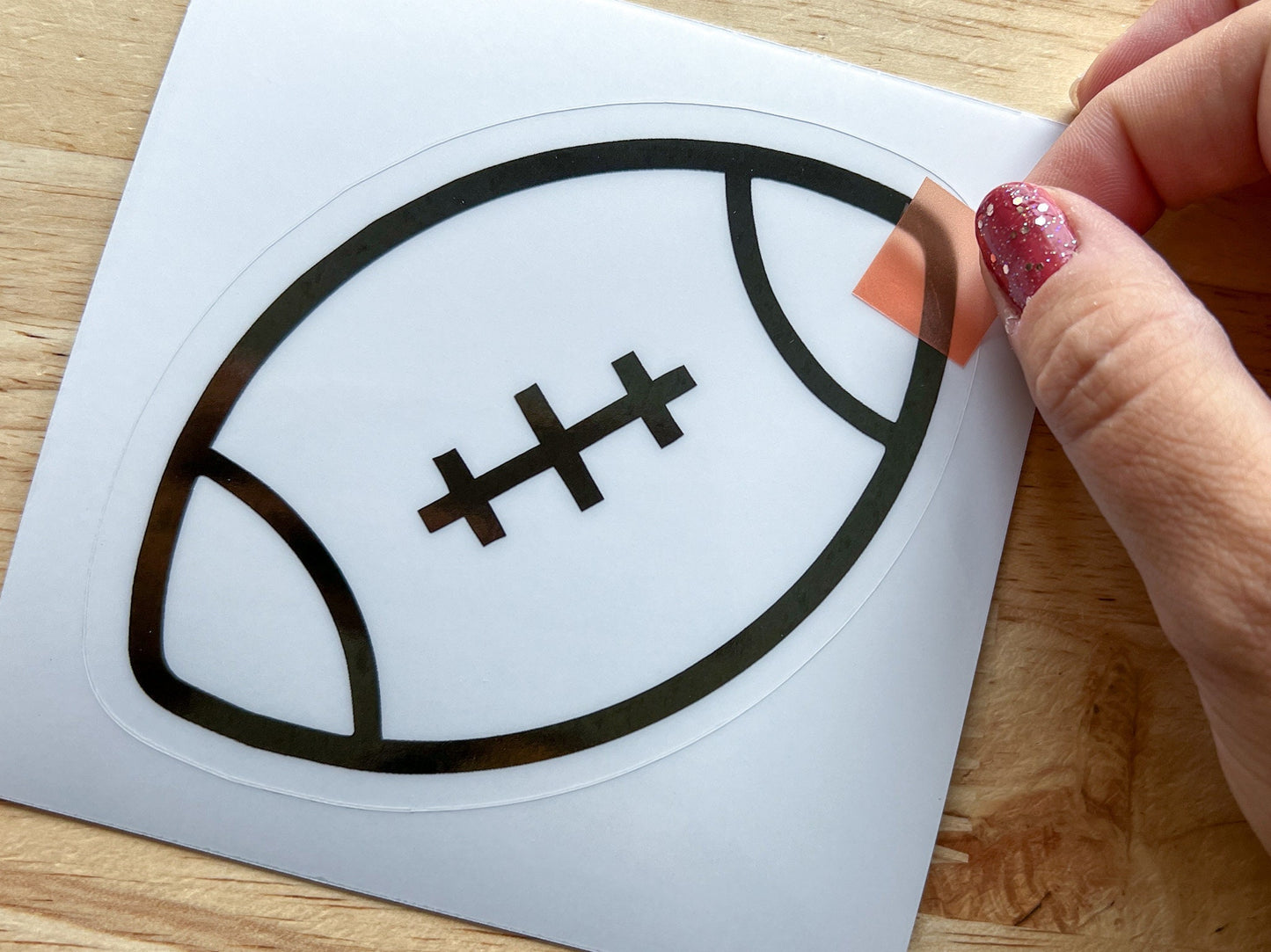 Football Suncatcher Sticker Craft Kit