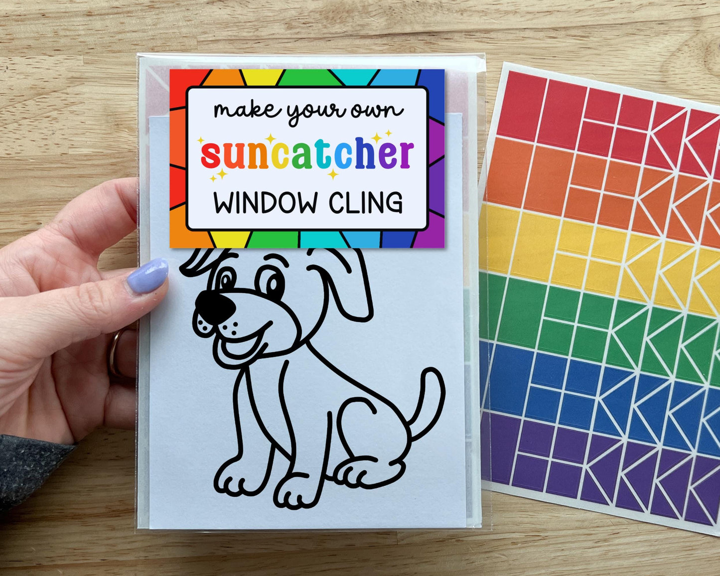 Dog Suncatcher Sticker Craft Kit