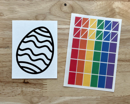 Mini Easter Egg Suncatcher Sticker Craft Kit