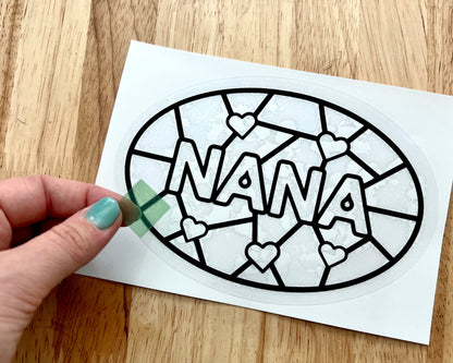 Nana Suncatcher Sticker Craft Kit