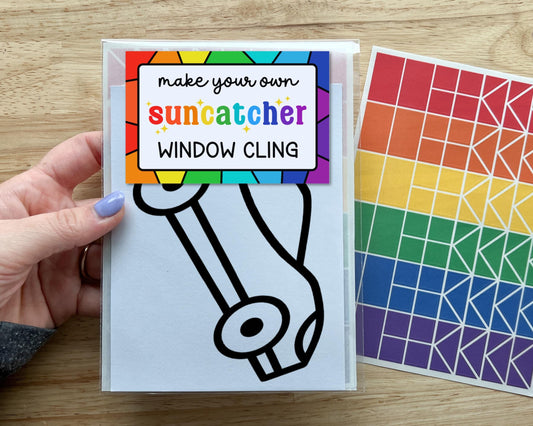 Racecar Suncatcher Sticker Craft Kit