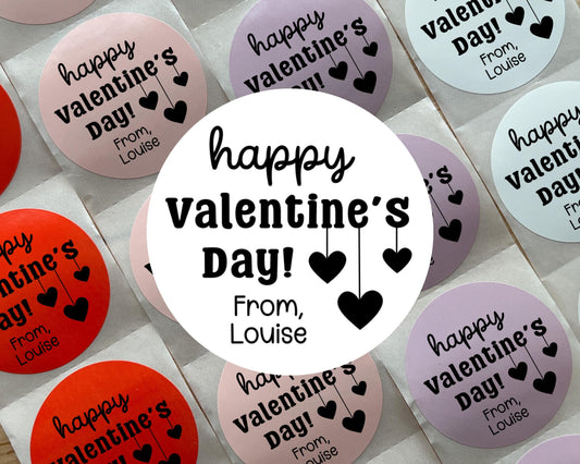 Valentine's Day Favor Labels (Set of 10)