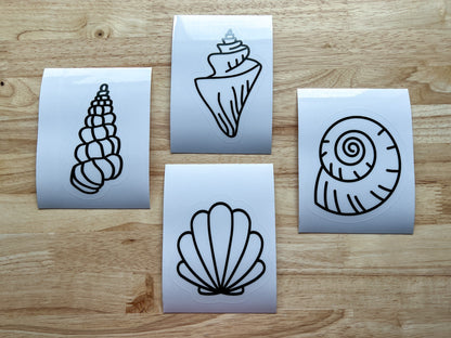 Seashell Suncatcher Sticker Craft Kit, Set of 4