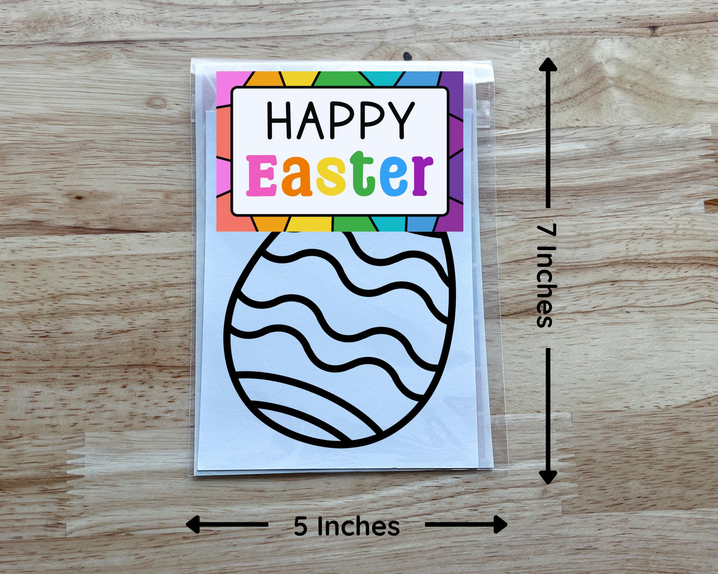 Easter Egg Suncatcher Sticker Craft Kit, Set of 4