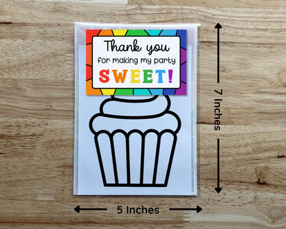 Cupcake Suncatcher Craft Party Favor