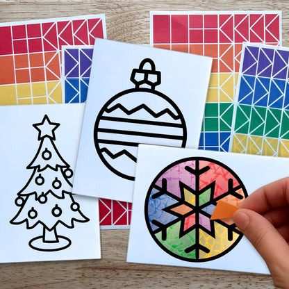 Bulk Christmas Party Suncatcher Craft Activity