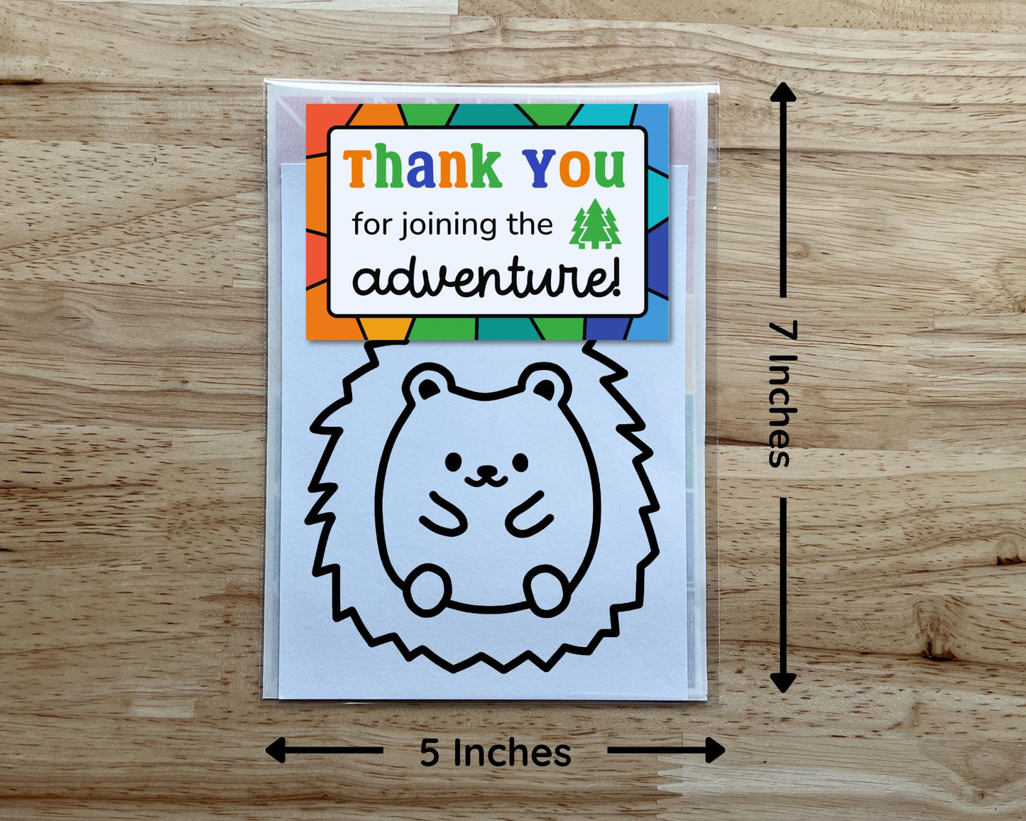 Hedgehog Suncatcher Craft Party Favor