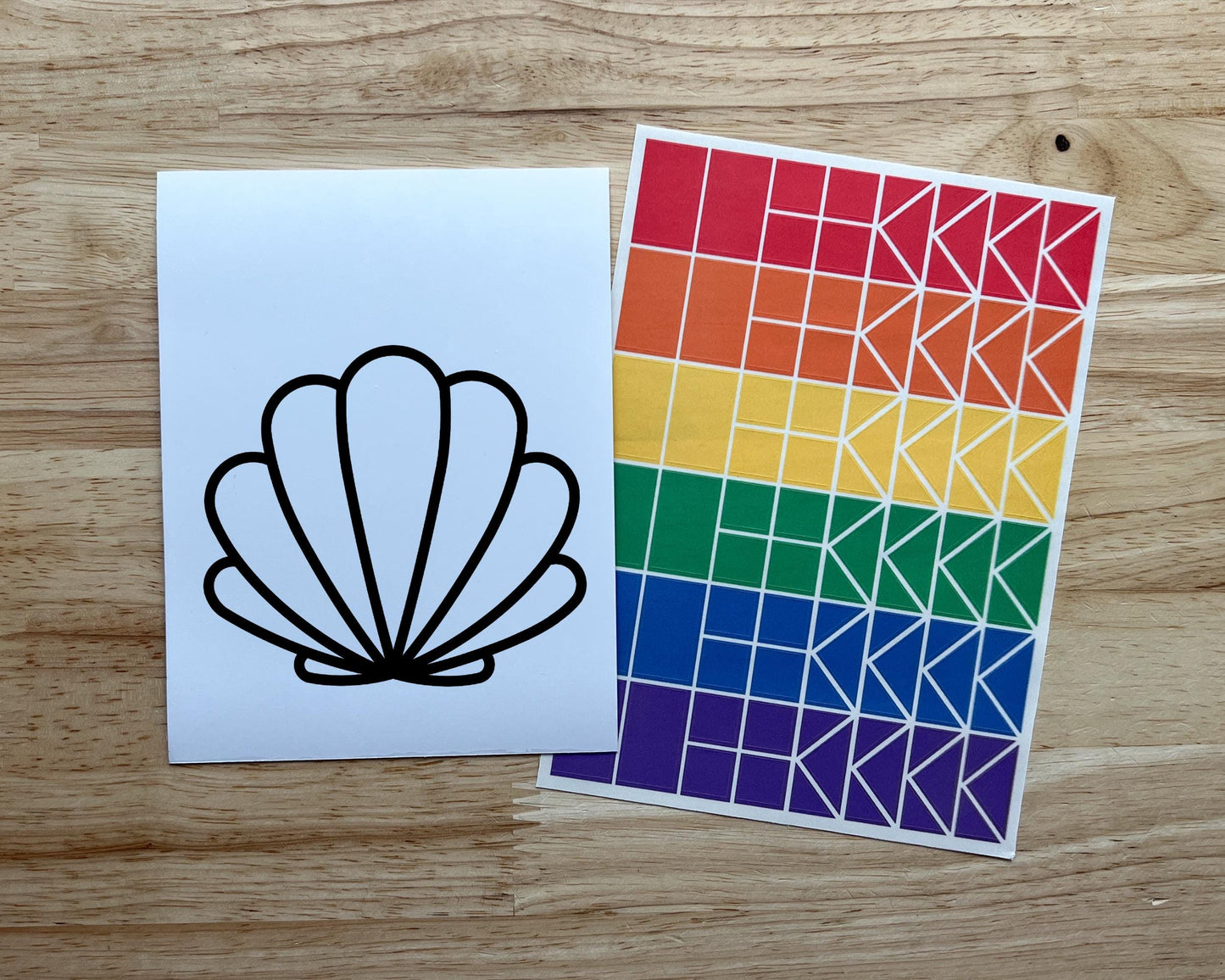 Seashell Suncatcher Sticker Craft Kit