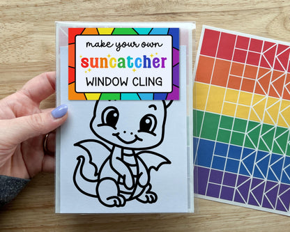Dragon Suncatcher Sticker Craft Kit