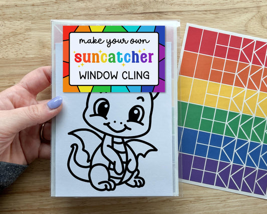 Dragon Suncatcher Sticker Craft Kit