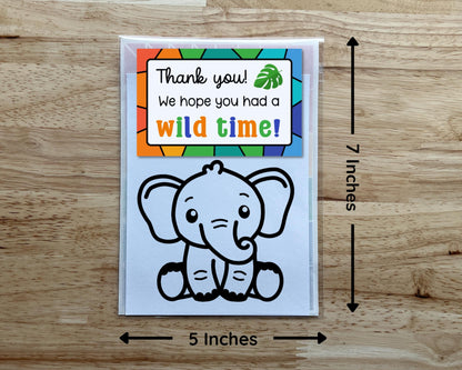 Elephant Suncatcher Craft Party Favor