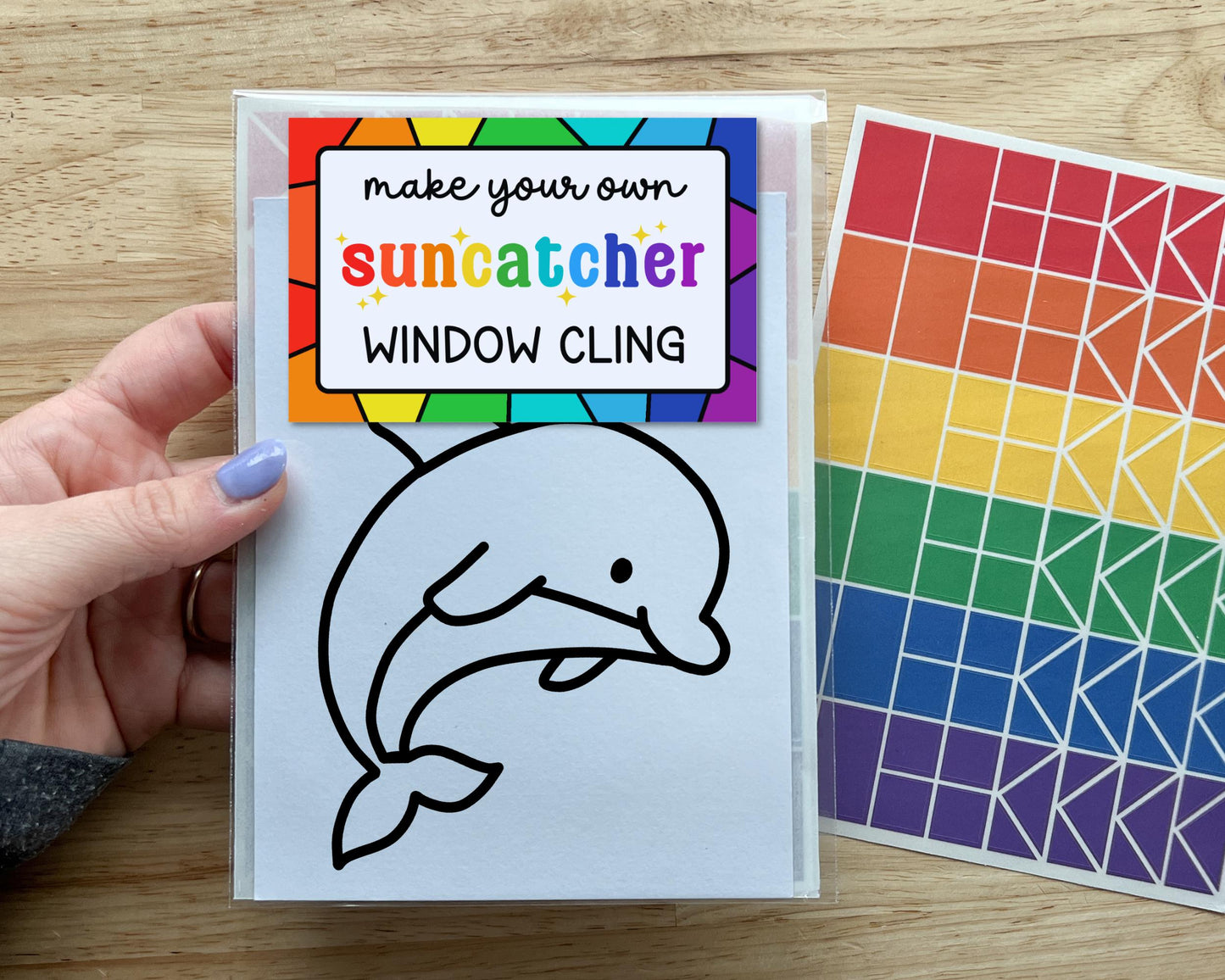 Dolphin Suncatcher Sticker Craft Kit