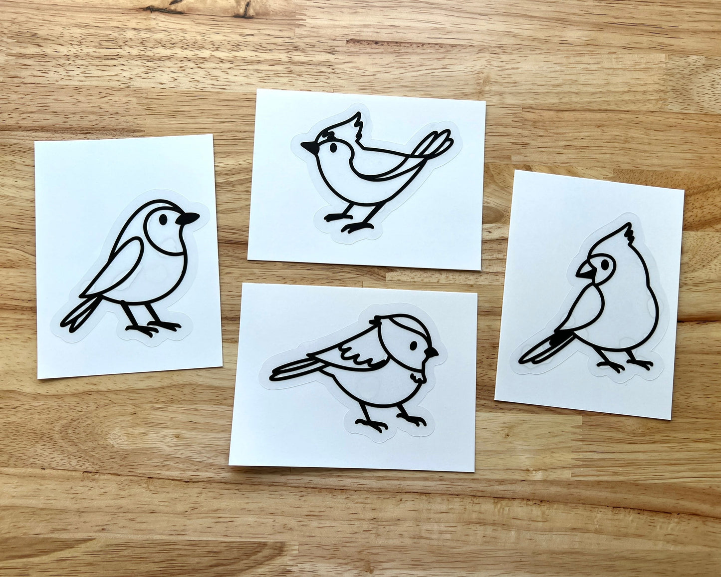 Bird Suncatcher Sticker Craft Kit, Set of 4