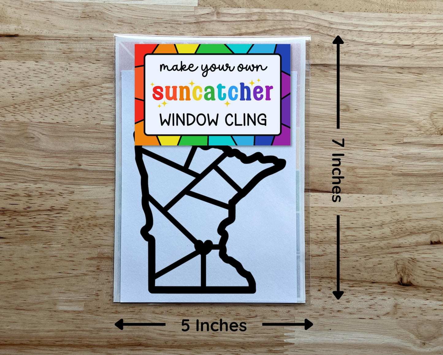 Minnesota Suncatcher Sticker Craft Kit