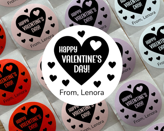 Valentine's Day Favor Labels (Set of 10)