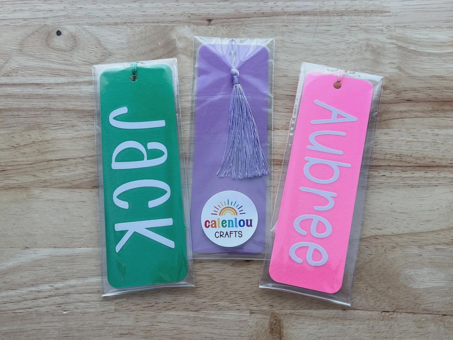 Personalized Rainbow Name Bookmark