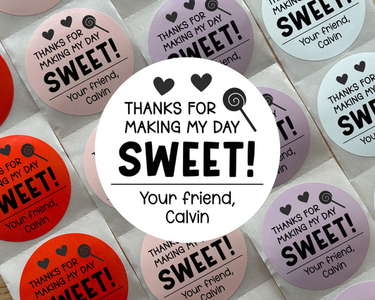 Valentine's Day Favor Labels (Set of 10)