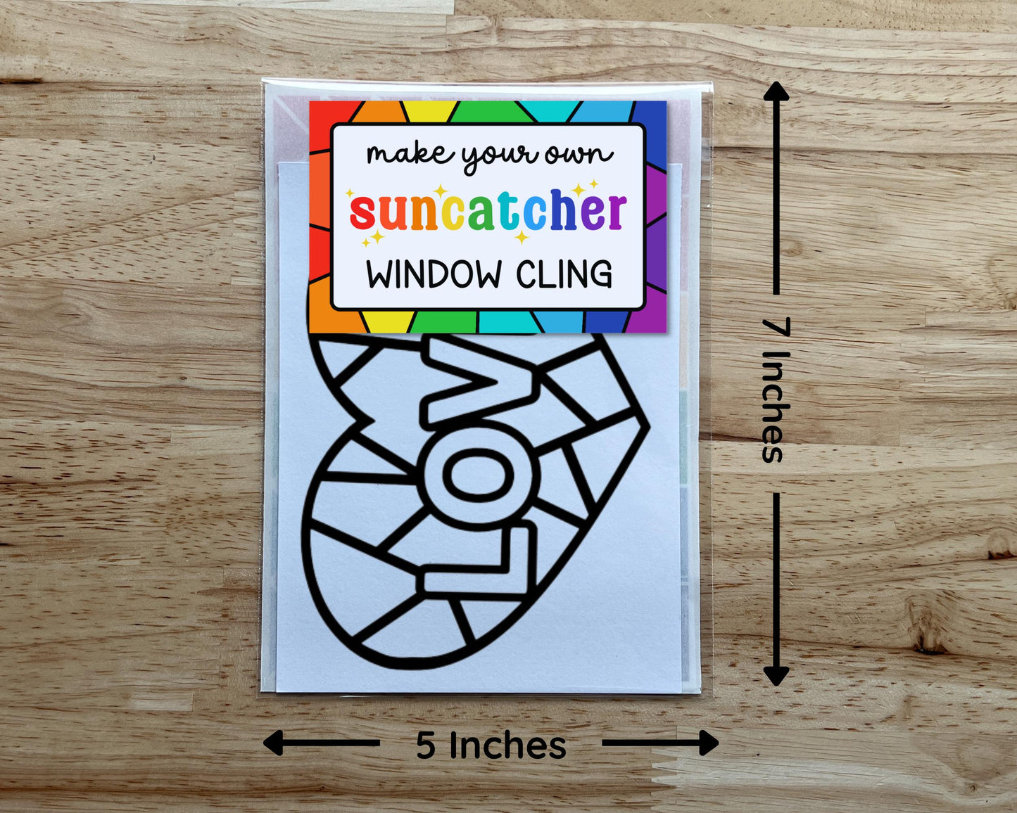 Love Heart Suncatcher Sticker Craft Kit