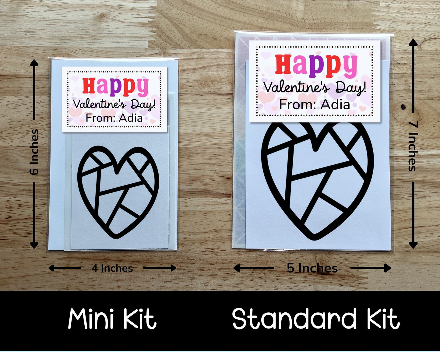 Valentines Day Class Favor, Heart Suncatcher Craft Kit