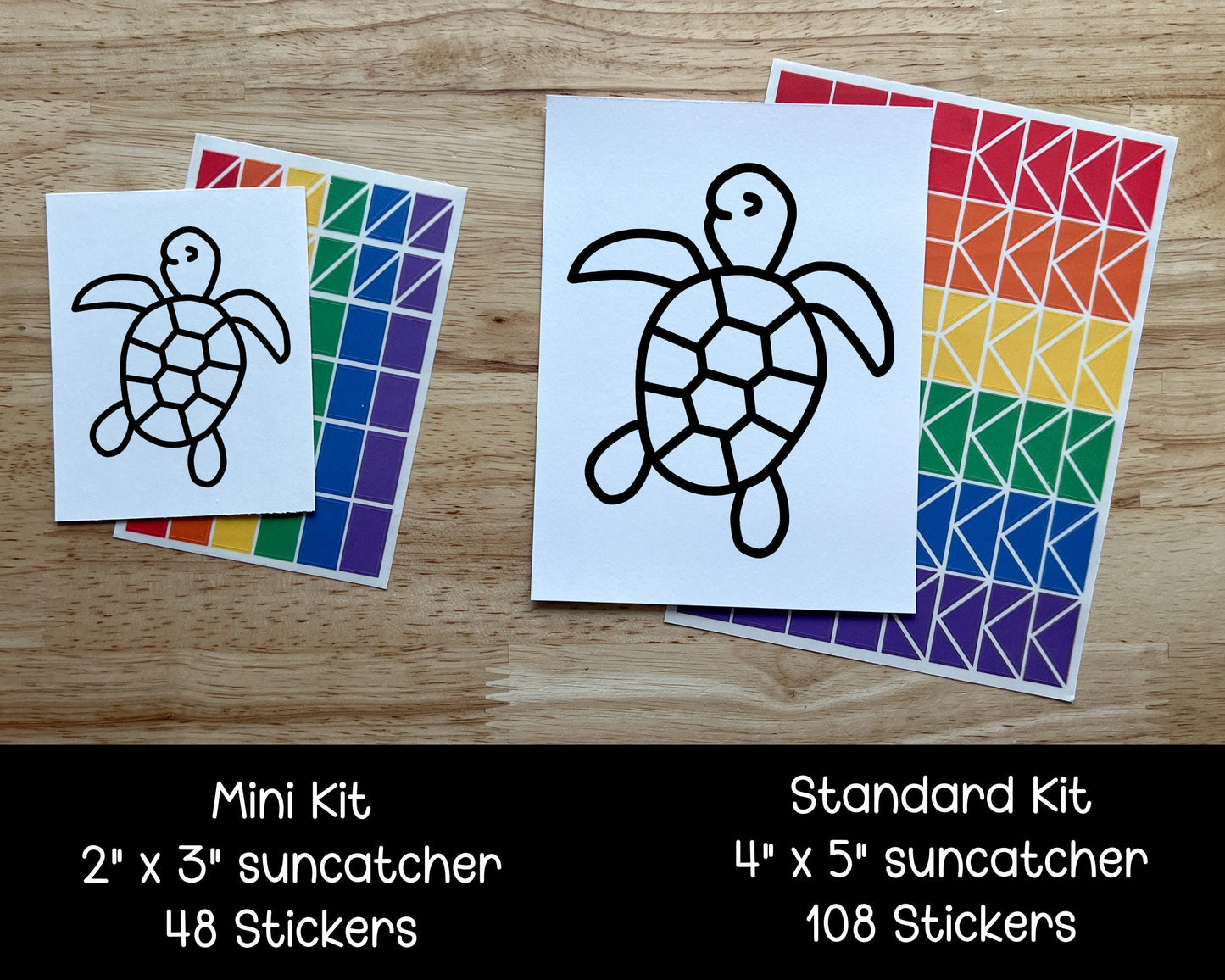 Sea Turtle Valentines Day Class Favor, Suncatcher Craft Kit