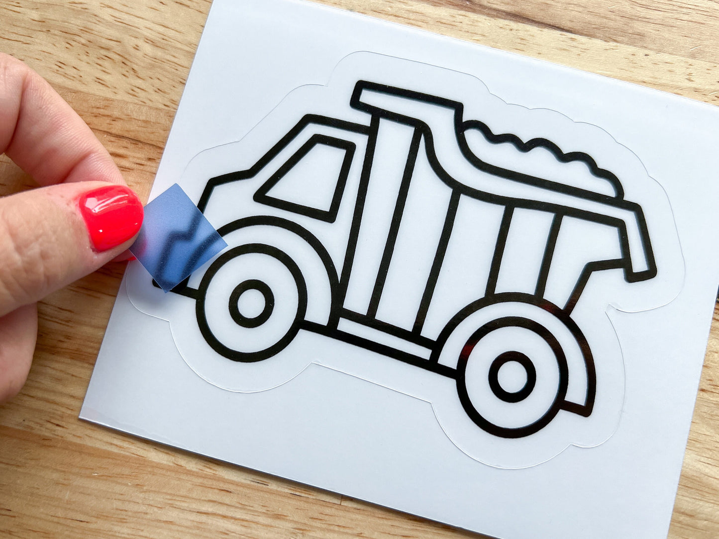 Dump Truck Suncatcher Craft Party Favor