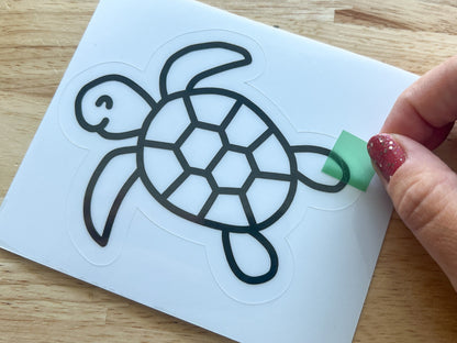 Sea Turtle Suncatcher Sticker Craft Kit