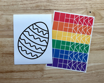 Easter Egg Suncatcher Sticker Craft Kit