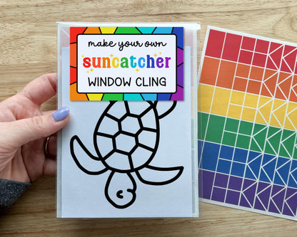 Sea Turtle Suncatcher Sticker Craft Kit