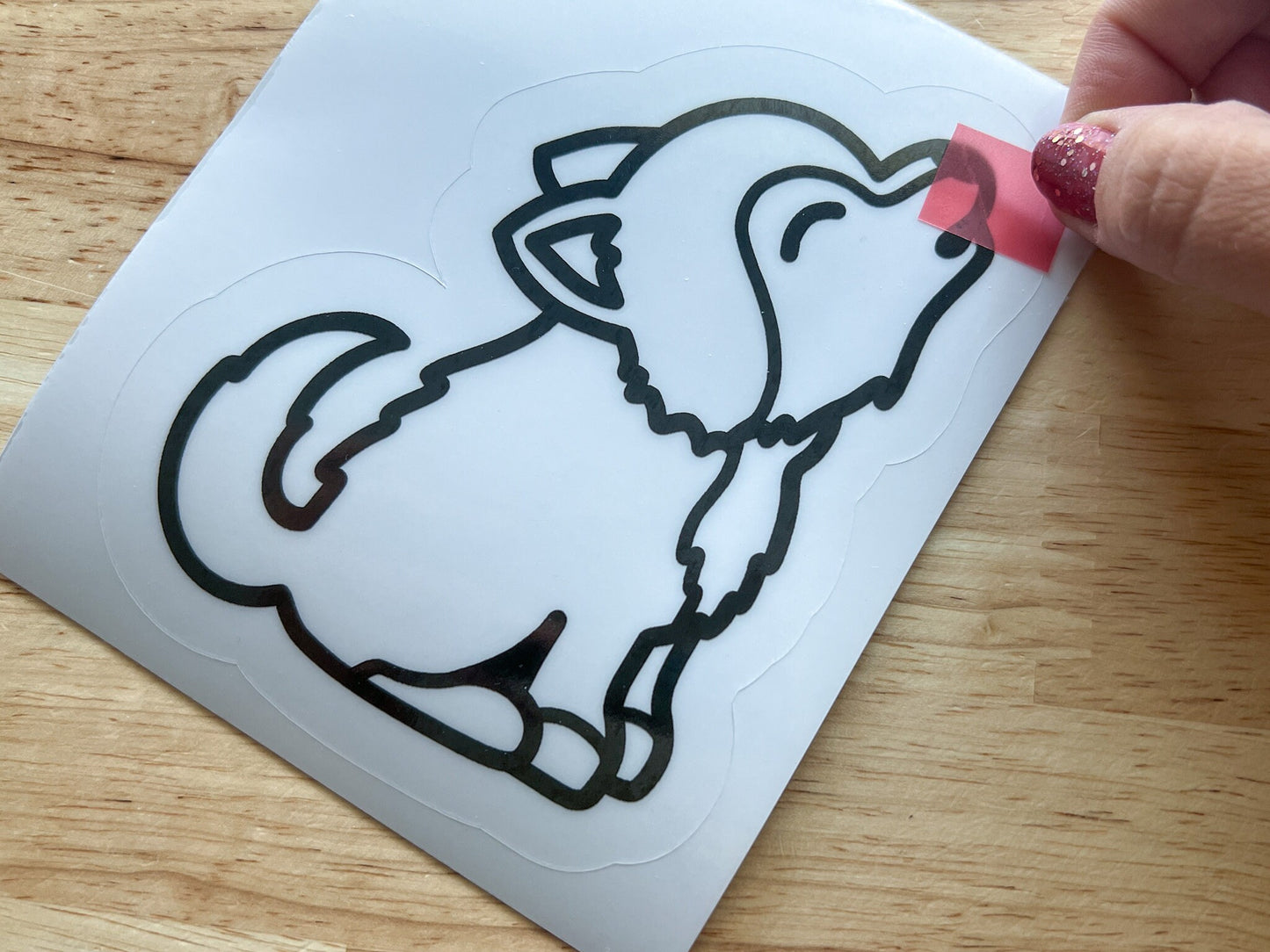 Wolf Suncatcher Sticker Craft Kit