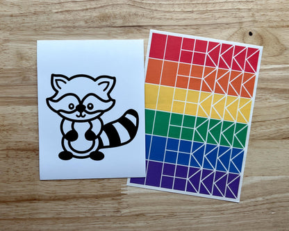 Raccoon Suncatcher Craft Party Favor