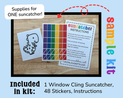 Mini Daisy Suncatcher Sticker Craft Kit