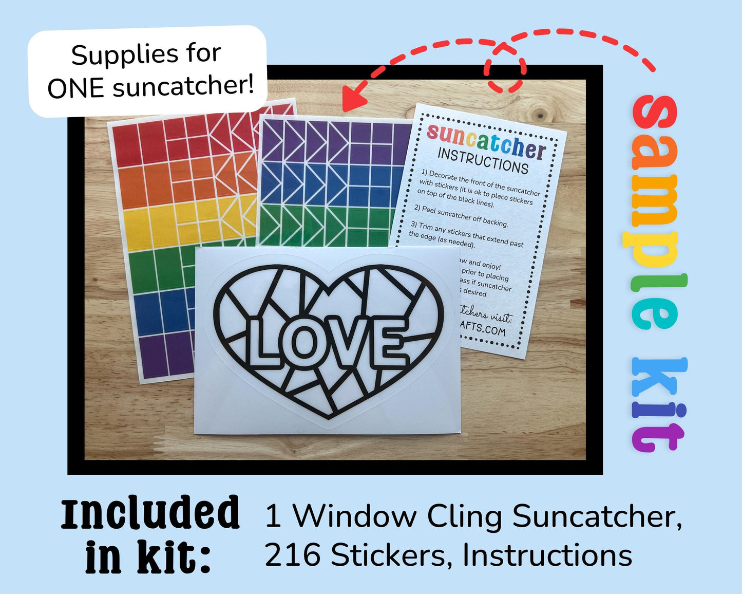 Nana Suncatcher Sticker Craft Kit