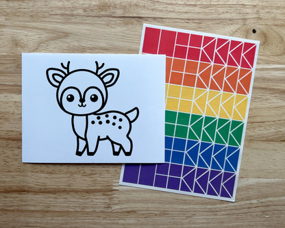 Deer Suncatcher Sticker Craft Kit