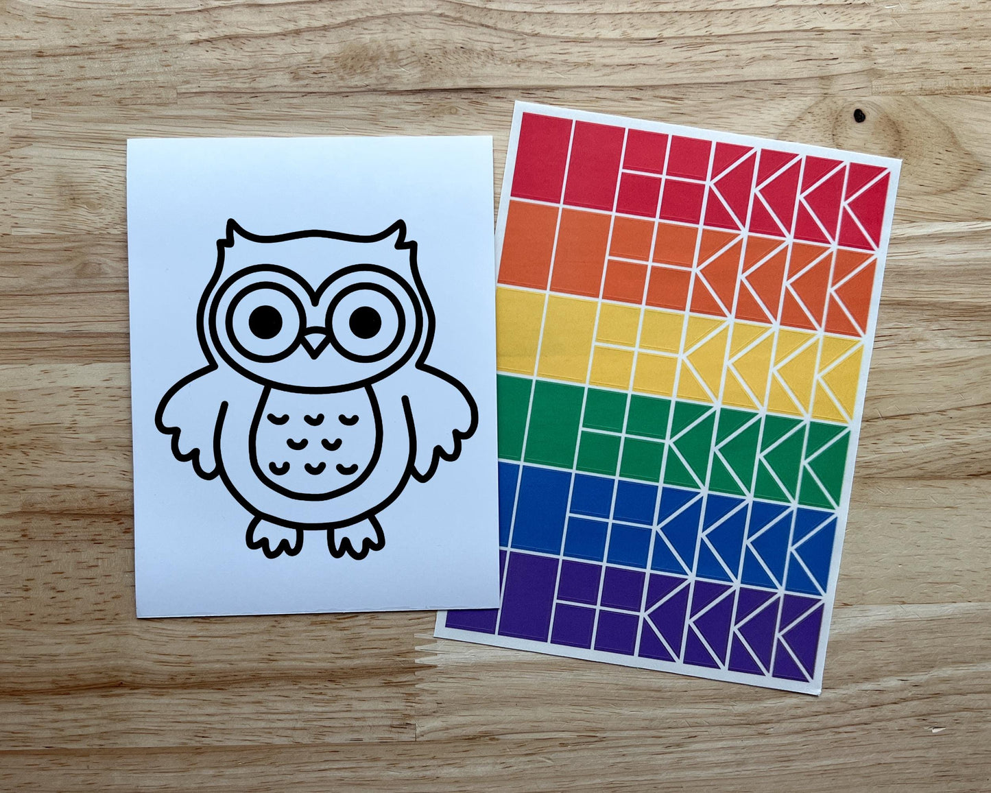 Owl Suncatcher Sticker Craft Kit