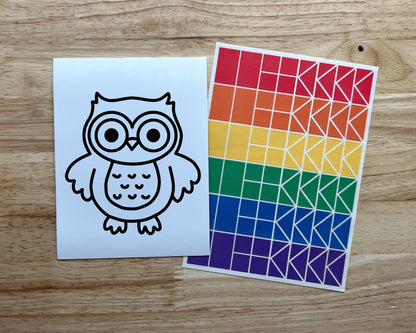 Owl Suncatcher Sticker Craft Kit