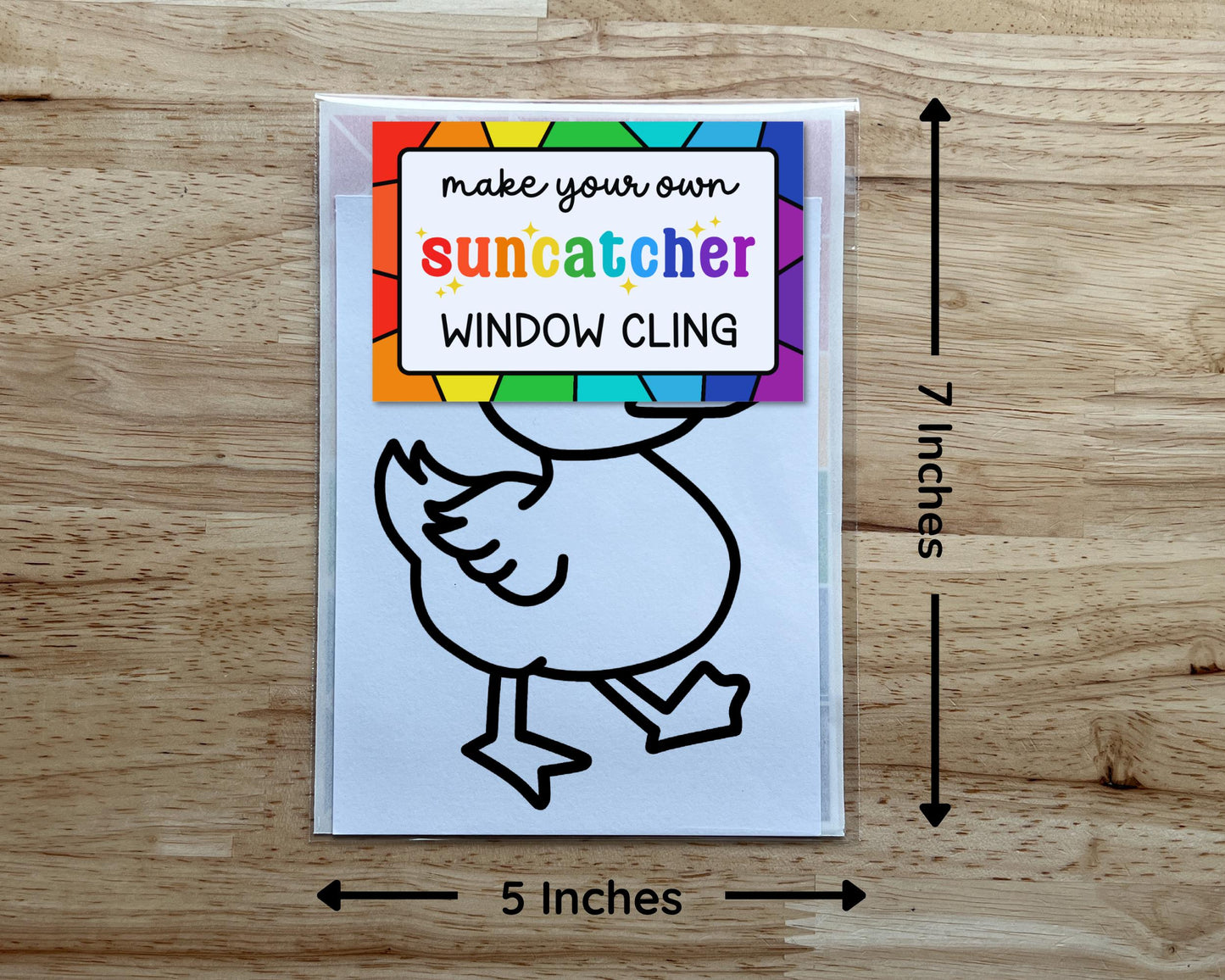 Duck Suncatcher Sticker Craft Kit