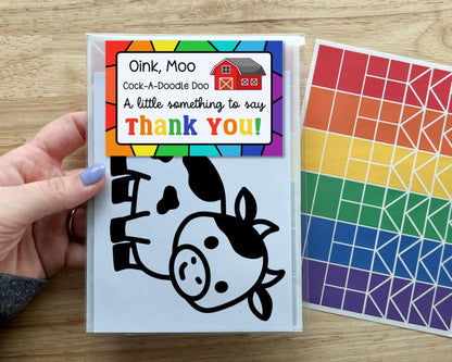 Cow Suncatcher Craft Party Favor