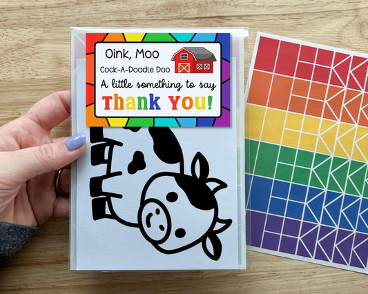 Cow Suncatcher Craft Party Favor