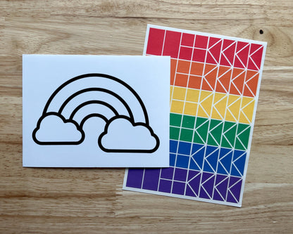 Rainbow Suncatcher Sticker Craft Kit