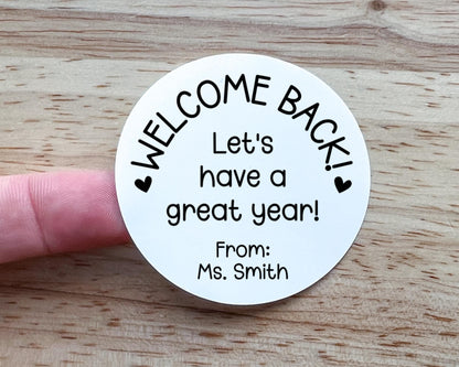 Welcome Back to School Labels (Set of 10)