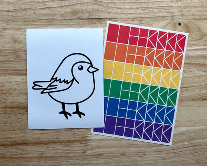 Bird Suncatcher Sticker Craft Kit
