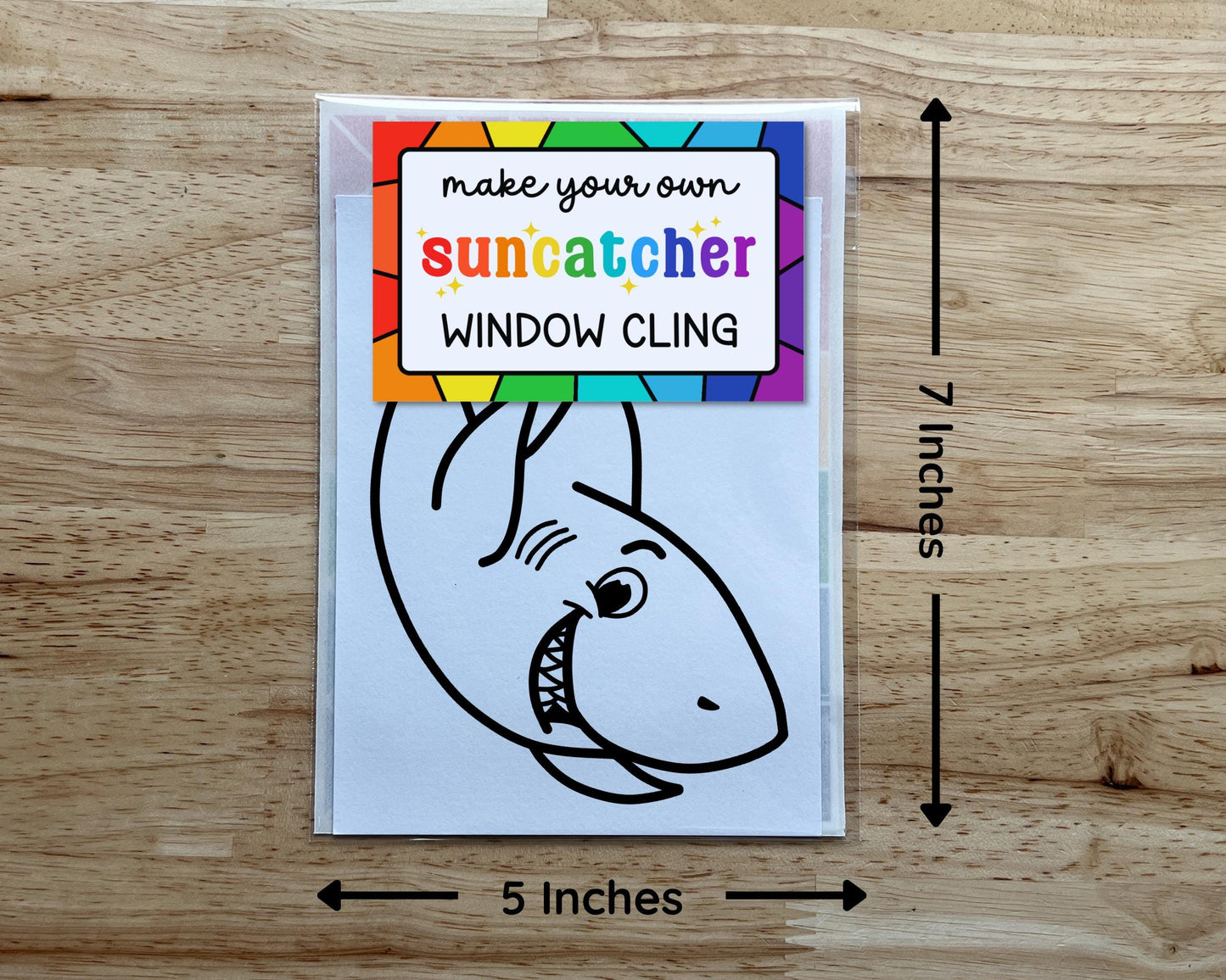 Shark Suncatcher Sticker Craft Kit