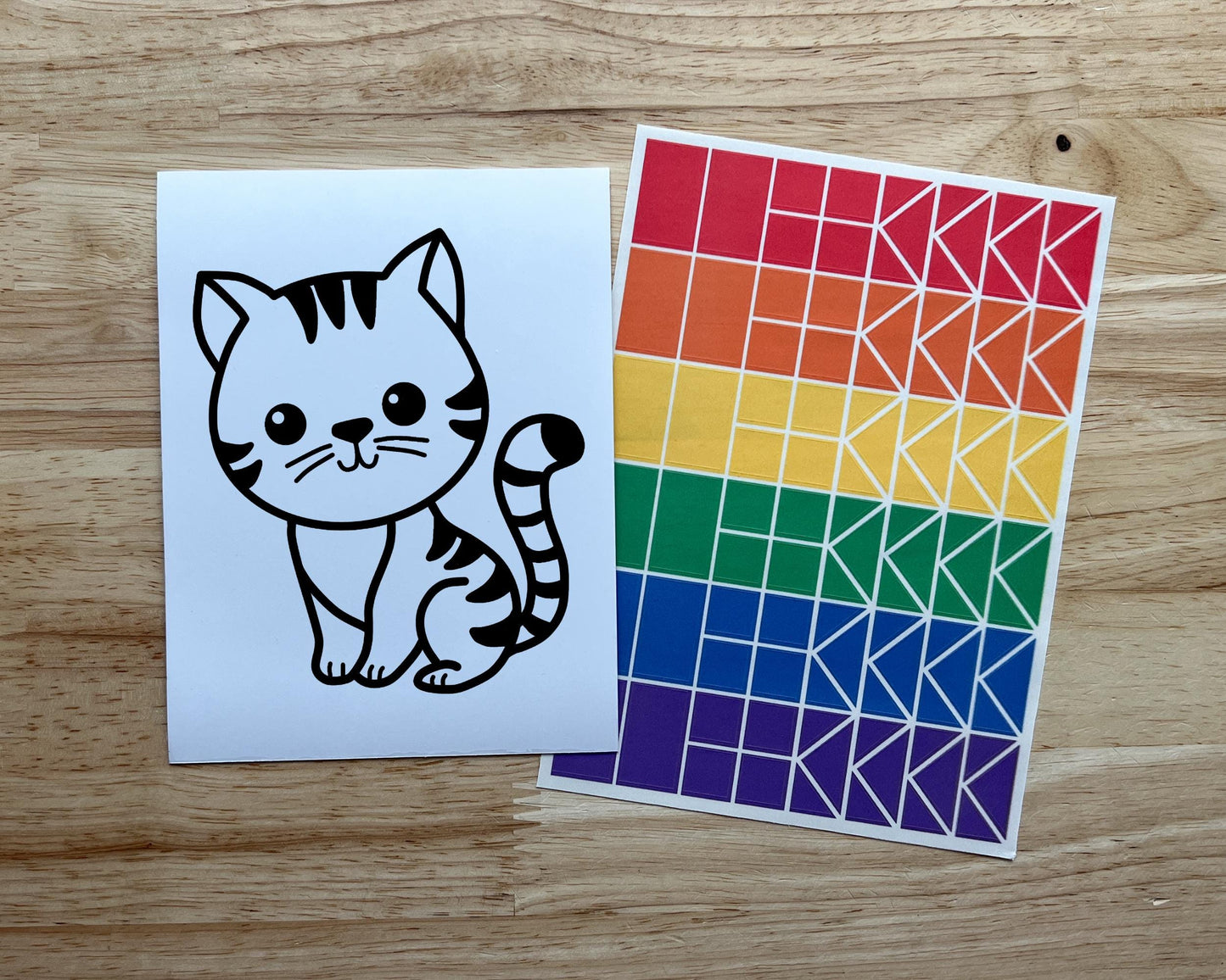 Cat Suncatcher Sticker Craft Kit